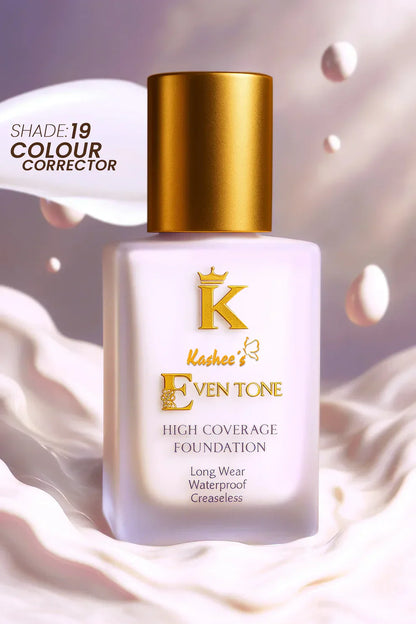 Kashee's Eventone High Coverage Foundation+Free Gift (Kashees Compact Powder).